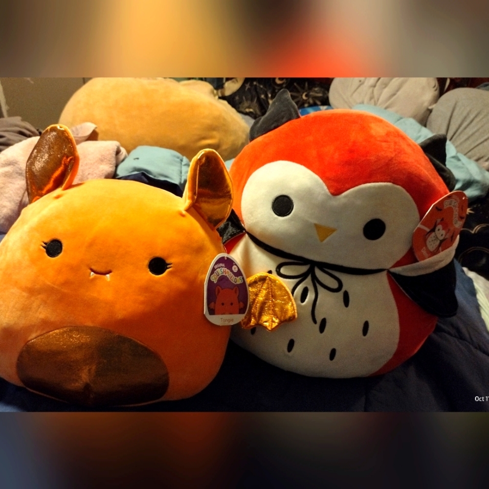 Halloween squishmallow pair tangie denim